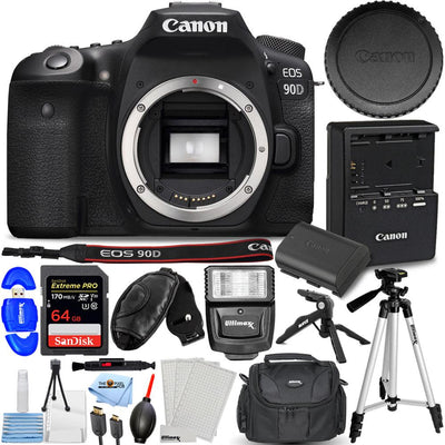 Appareil photo reflex numérique Canon EOS 90D (boîtier uniquement) Bundle 3