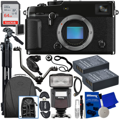 Appareil photo sans miroir FUJIFILM X-Pro3 (boîtier uniquement noir) - Ensemble d'accessoires 14 pièces