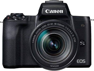 Appareil photo sans miroir Canon EOS M50 Mark II avec 18-150 mm IS STM (noir) lot de 7 pièces