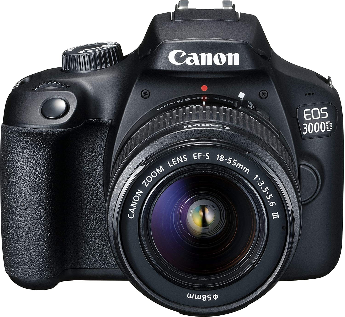 Canon EOS 3000D / T100 DSLR avec ensemble d'objectifs prédéfinis 18-55 mm III + 500 mm