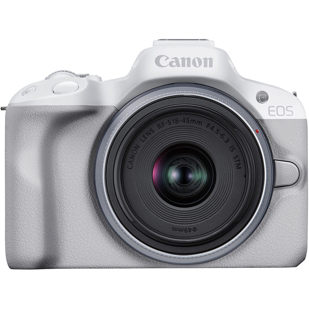 Photo 1 sur 7
Appareil photo sans miroir Canon EOS R50 avec objectifs 18-45 mm et 55-210 mm (blanc)