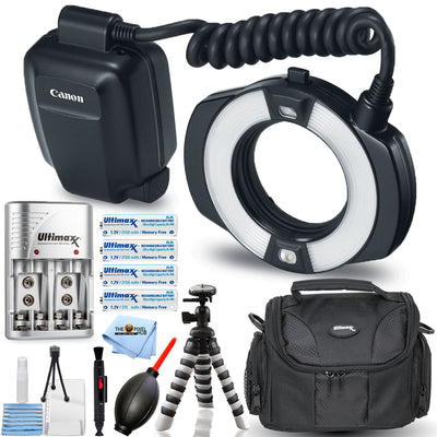 Canon MR-14EX II Macro Ring Lite Flash 9389B002 - Ensemble d'accessoires 7PC