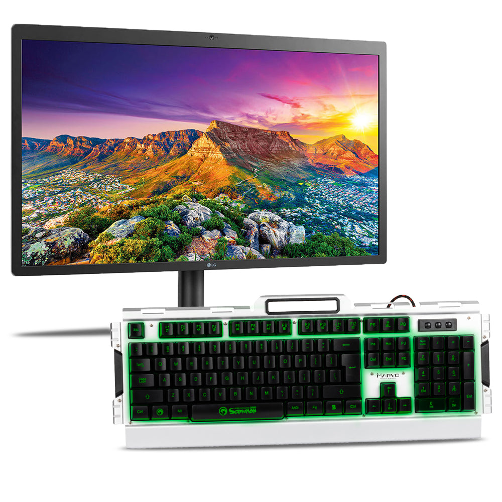 Moniteur LG Ultrafine 27MD5KLB-B 27" 16:9 5K IPS + combo de jeu Marvo Scorpion