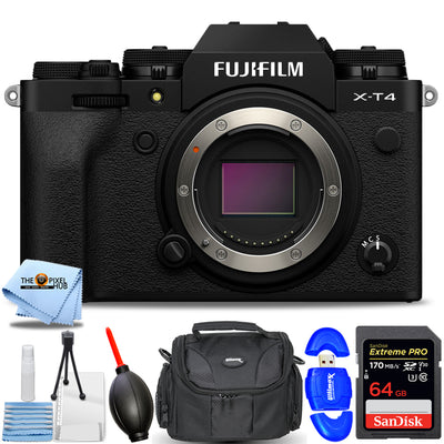 Appareil photo sans miroir FUJIFILM X-T4 (noir) 16652855 - Ensemble d'accessoires 7PC