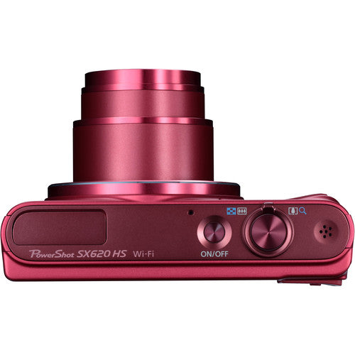 Appareil photo numérique Canon PowerShot SX620 HS (rouge) 1073C001 - Bundle essentiel de 32 Go