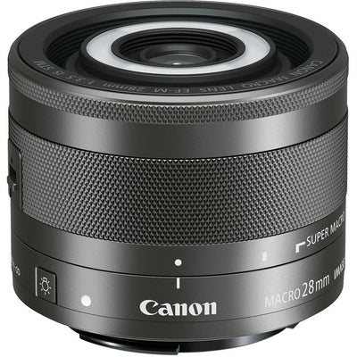 Objectif Canon EF-M 28 mm f/3,5 Macro IS STM 1362C002 - Ensemble d'accessoires 7 pièces