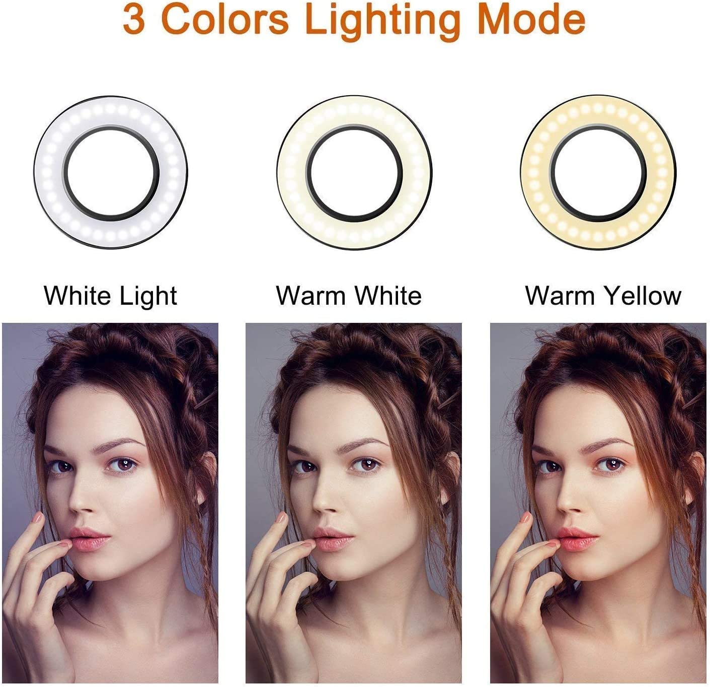 Micro Bluetooth Lavalier sans fil Ultimaxx pour iPhone Android + Kit Vlog avec anneau LED