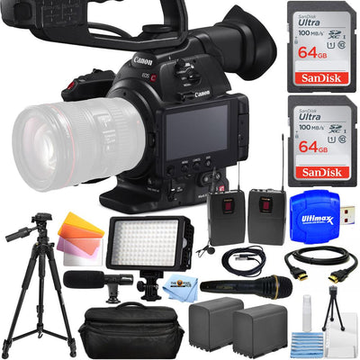 Appareil photo Canon EOS C100 Mark II Cinema EOS avec boîtier AF CMOS double pixel 128 Go