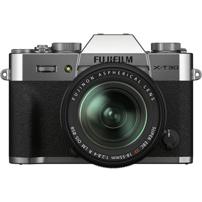 Appareil photo sans miroir FUJIFILM X-T30 II avec objectif XF 18-55 mm f/2.8-4 R LM OIS (argent)