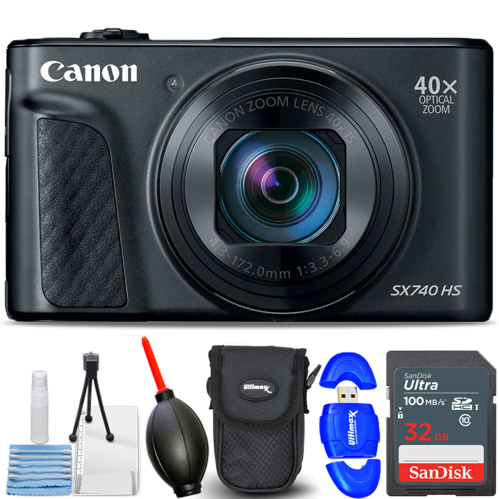 Photo 1 sur 7
Appareil photo numérique Canon PowerShot SX740 HS (noir) 2955C001 - Ensemble d'accessoires 7 pièces