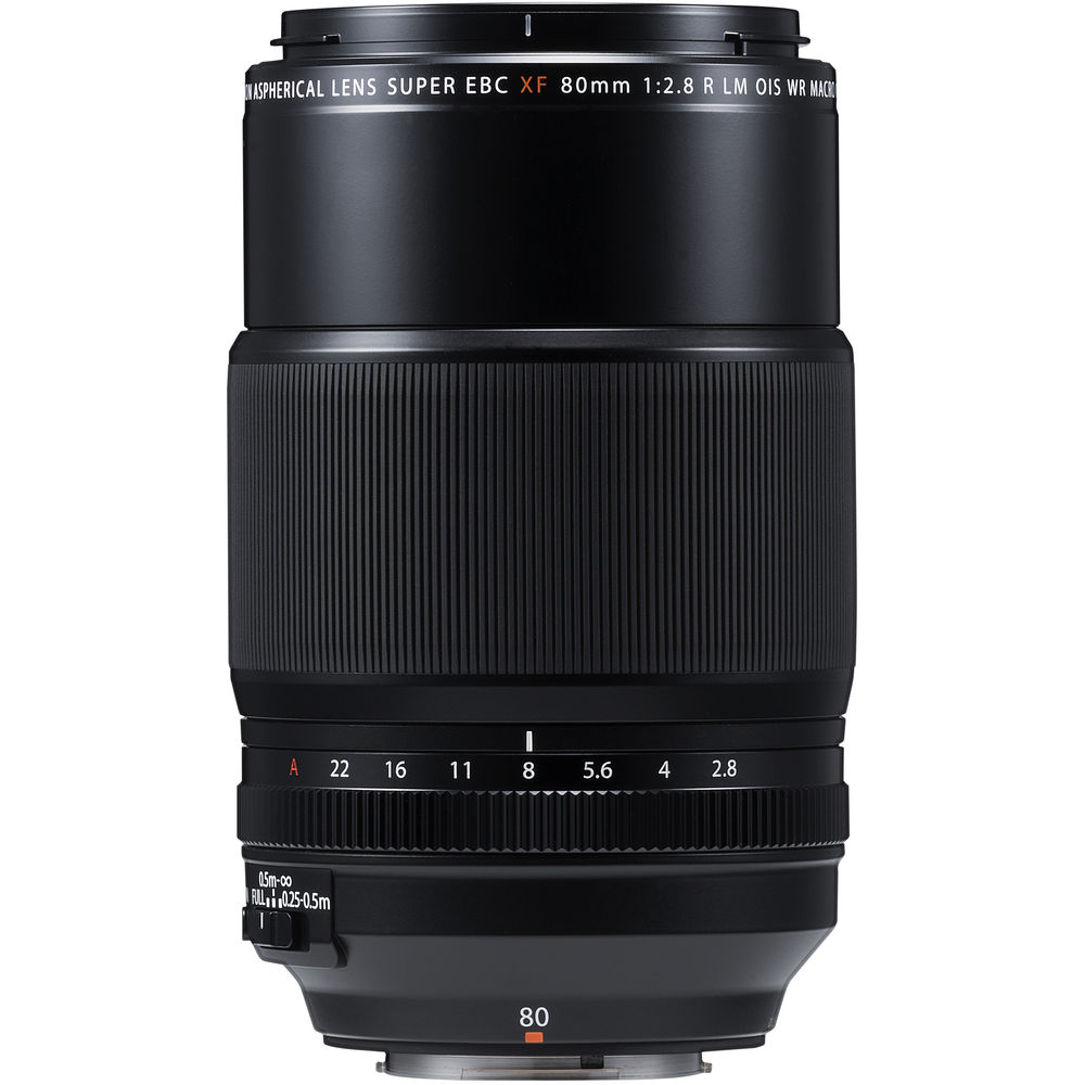 Objectif macro Fujifilm XF 80 mm f/2.8 R LM OIS WR 16559168 - Ensemble d'accessoires 7 pièces