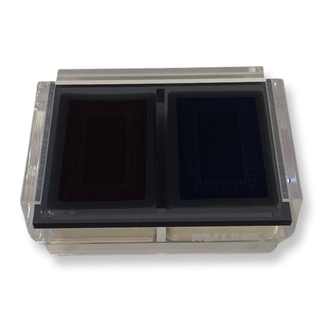 Porte-cartes à jouer en acrylique Lucite avec cartes à jouer incluses (noir)