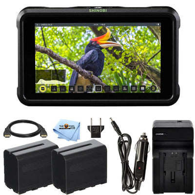 Atomos Shinobi Moniteur HDMI 4K 5,2" ATOMSHBH01 + 2 batteries et chargeur