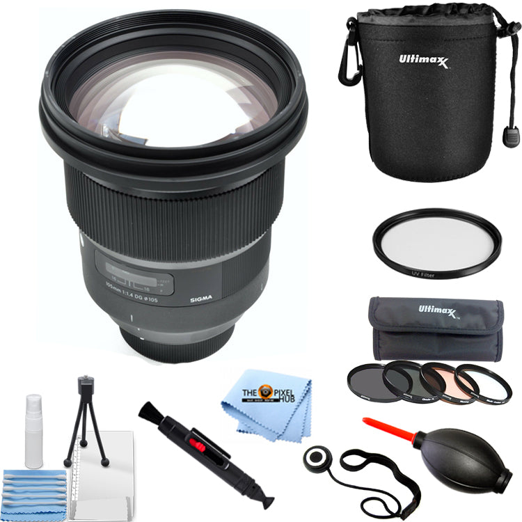 Objectif Sigma 105 mm f/1.4 DG HSM Art pour Nikon F 259955 PRO BUNDLE