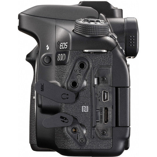 Appareil photo reflex numérique Canon EOS 80D 24,2 MP (boîtier uniquement) 1263C004 + 32 Go + Flash Bundle
