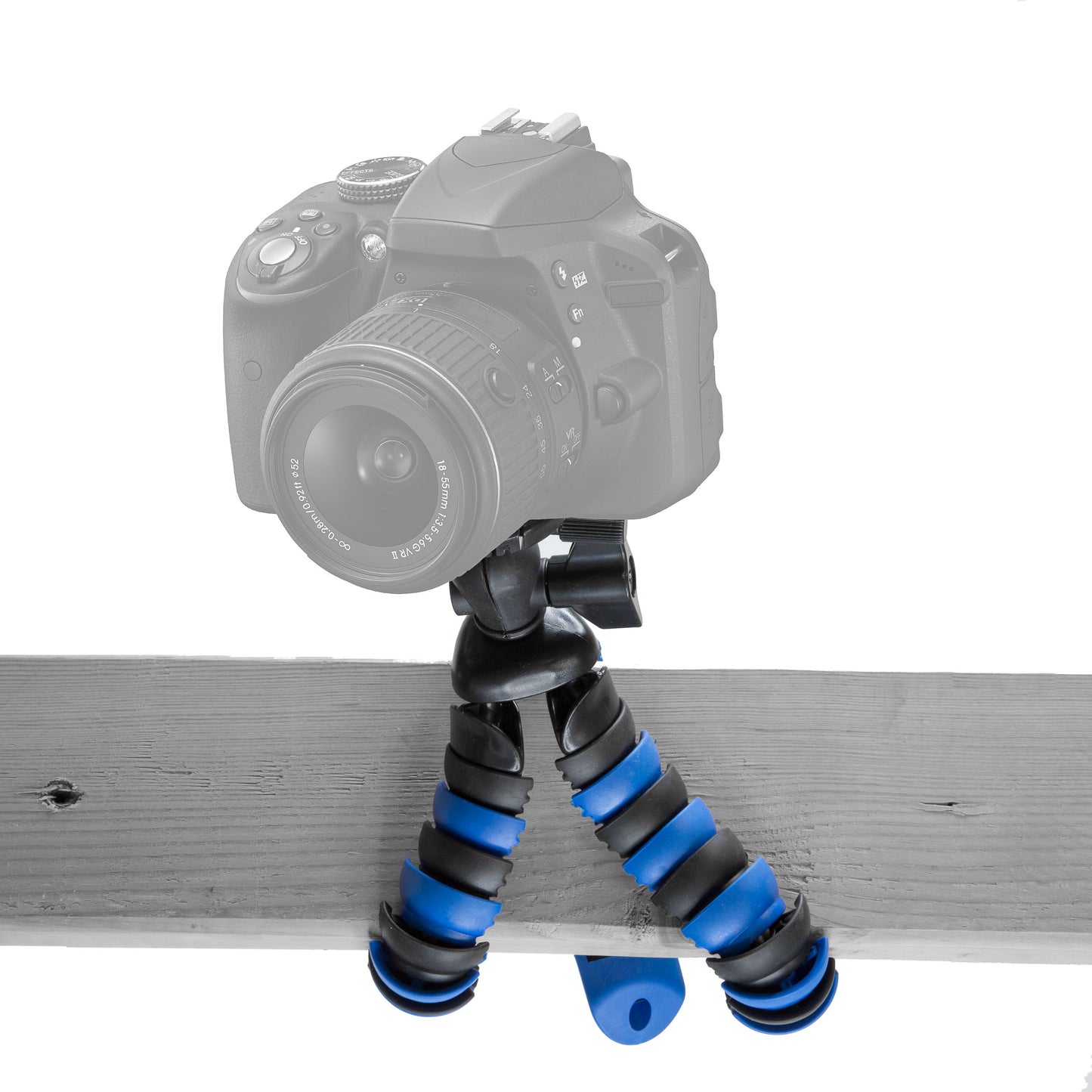 Trépied flexible pour appareil photo reflex numérique Gripster 12'' (bleu) avec plaque à dégagement rapide