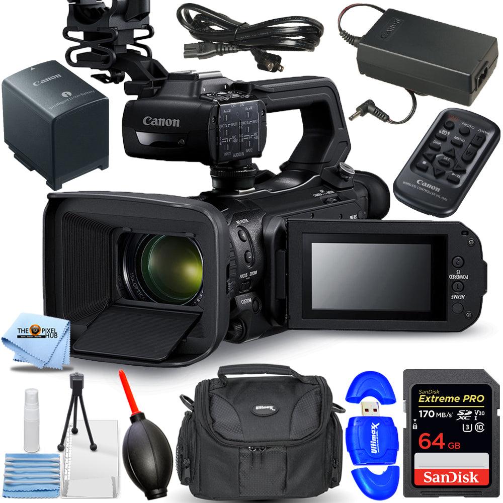 Caméscope Canon XA55 UHD 4K30 avec mise au point automatique double pixel (PAL) + pack 64 Go