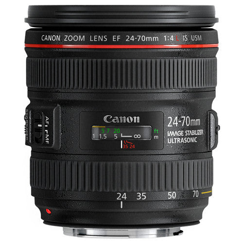 Canon EF 24-70 mm f/4.0L IS USM Objectif zoom standard – Lot d'accessoires 10 pièces