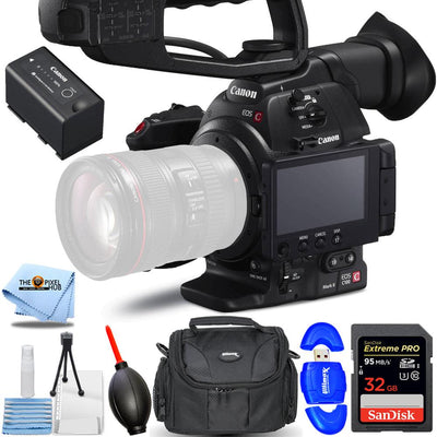 Appareil photo Canon EOS C100 Mark II Cinema EOS avec boîtier AF CMOS double pixel - Kit 32 Go