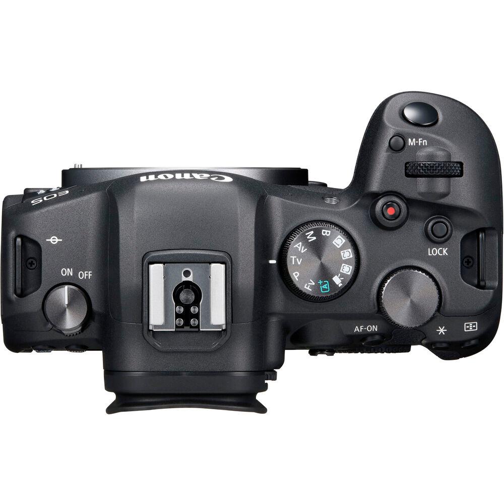 Appareil photo sans miroir Canon EOS R6 avec objectif 24-105 mm f/4 - Ensemble d'accessoires 7 pièces