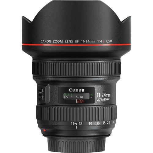 Canon EF 11-24mm f/4L USM Wide-Angle Zoom Lens (Black) + Lens Pouch Pro Bundle