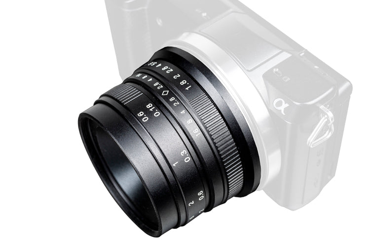 Objectif manuel ULTIMAXX 25 mm f/1.8 pour monture Sony E (Nex) - Kit d'accessoires 7 pièces