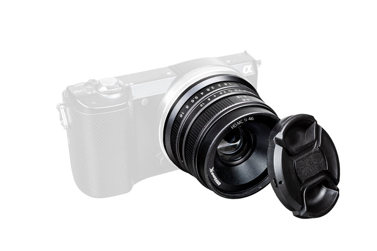 Objectif manuel ULTIMAXX 25 mm f/1.8 pour monture Sony E (Nex) - Kit d'accessoires 7 pièces