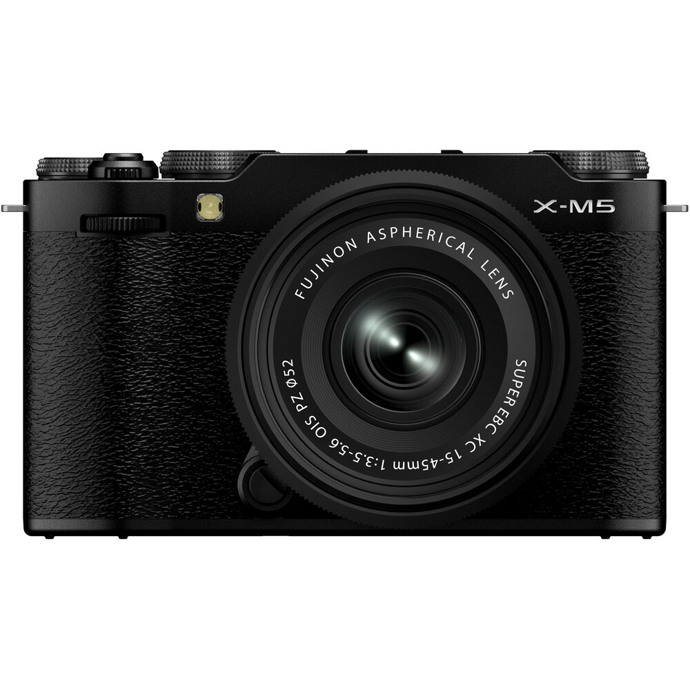 FUJIFILM X-M5 Mirrorless Camera with XC 15-45mm f/3.5-5.6 Lens (Black) - Bundle