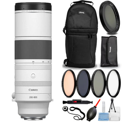 Canon RF 200-800mm f/6.3-9 IS USM Lens (Canon RF) 6263C002 - 8PC Accessory Kit