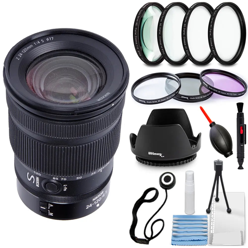 Objectif Nikon NIKKOR Z 24-120 mm f/4 S 20105 - Ensemble d'accessoires 14 pièces