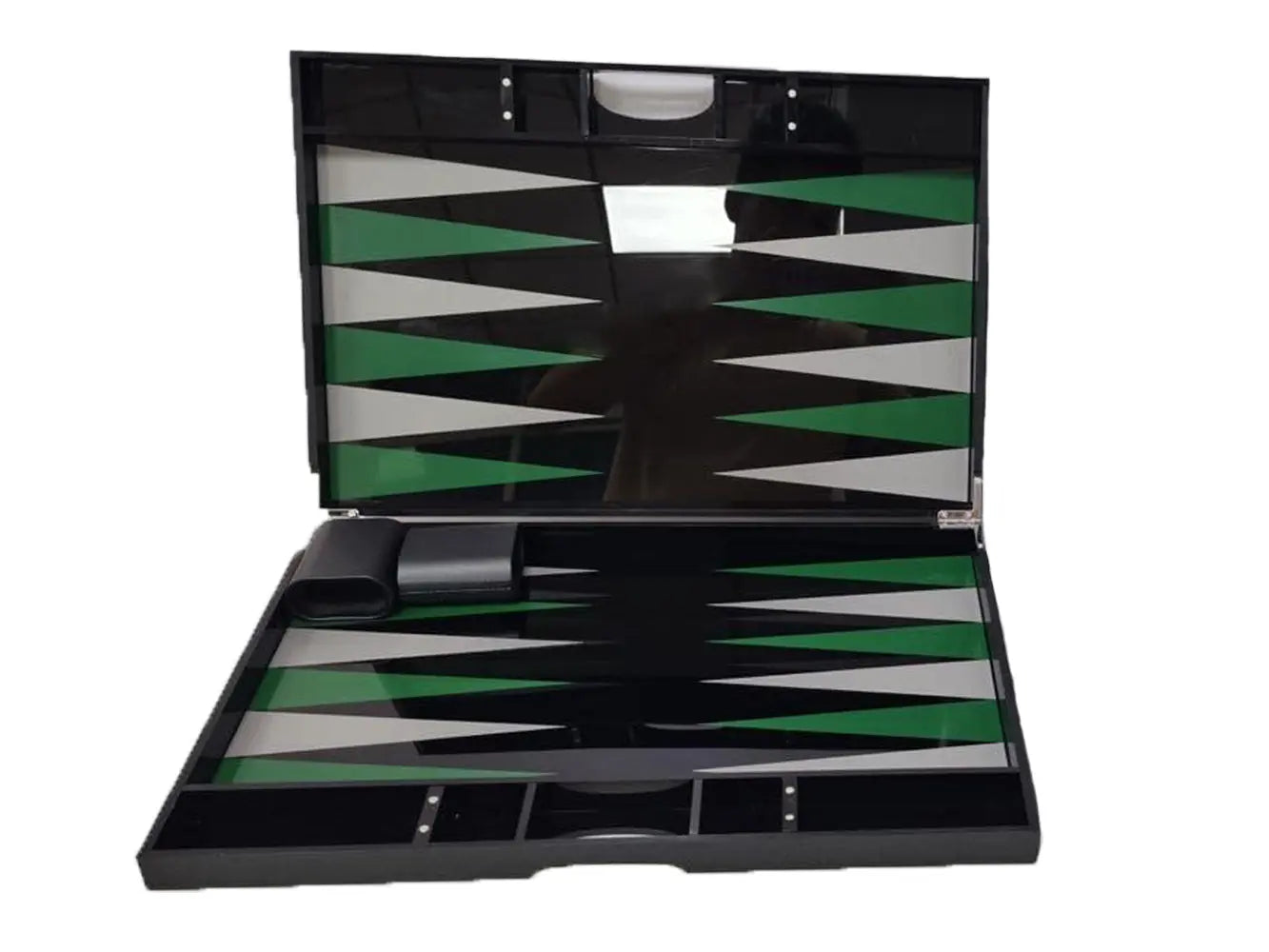 Lucite Acrylic Backgammon Set 18" Large Premium Board and Pieces Ready Covers