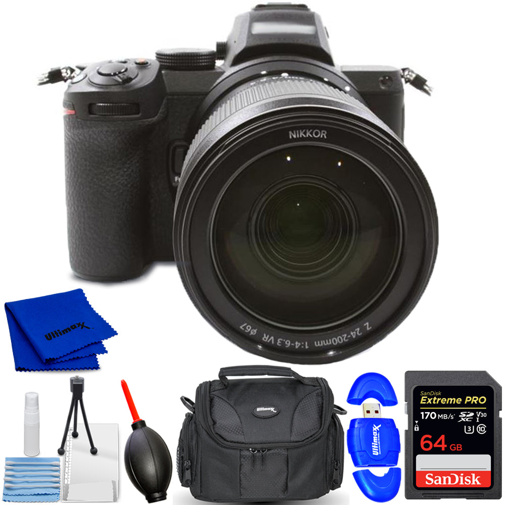 Nikon Z5 Mirrorless Digital Camera with 24-200mm Lens 1641 - 7PC Accessory Kit Nikon