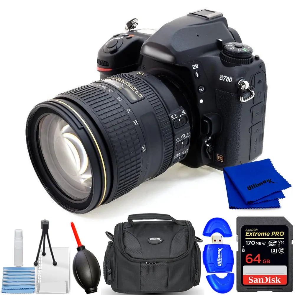 Appareil photo reflex numérique Nikon D780 et objectif AF-S NIKKOR 24-120 mm f/4G ED VR - Kit d'accessoires