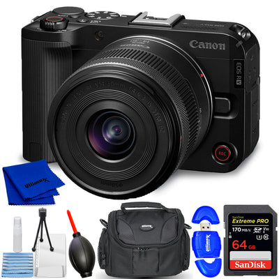 Canon EOS R50 V Mirrorless Camera with 14-30mm f/4-6.3 IS STM PZ Lens - Bundle