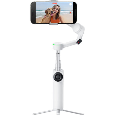 Insta360 Flow 2 Pro Smartphone Gimbal Stabilizer (White) - 32GB Accessory Bundle