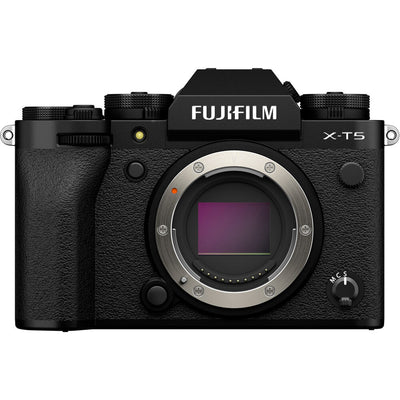 FUJIFILM X-T5 Mirrorless Camera (Body, Black) (KIT BOX) - 7PC Accessory Bundle