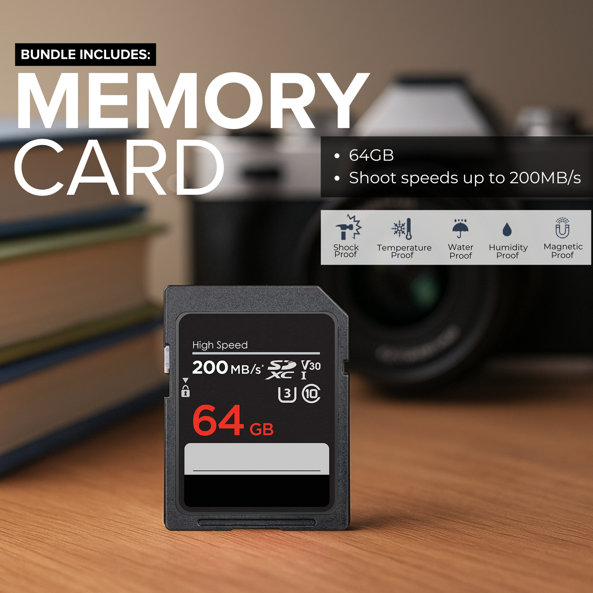 FUJIFILM X half Digital Camera (Silver) 16954095 - 7PC Accessory Bundle Fujifilm