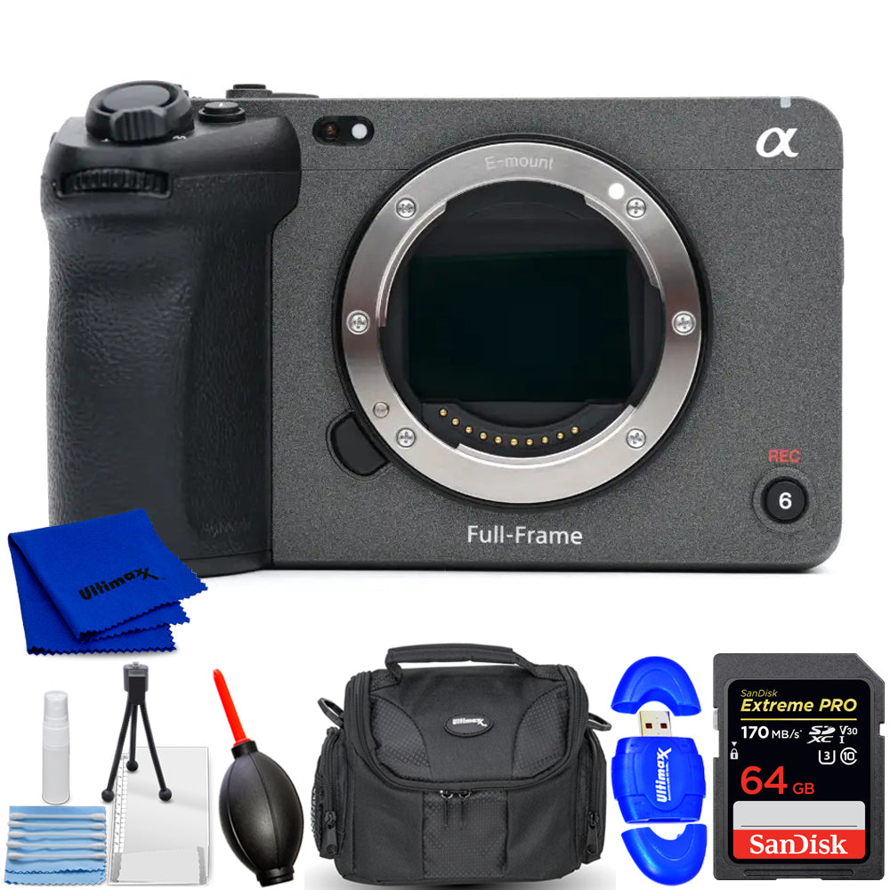 Sony FX3A Full-Frame Cinema Camera ILME-FX3A - 7PC Accessory Bundle
