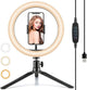 10" RGB Color Changing LED Ring Light with Tabletop Tripod Generic