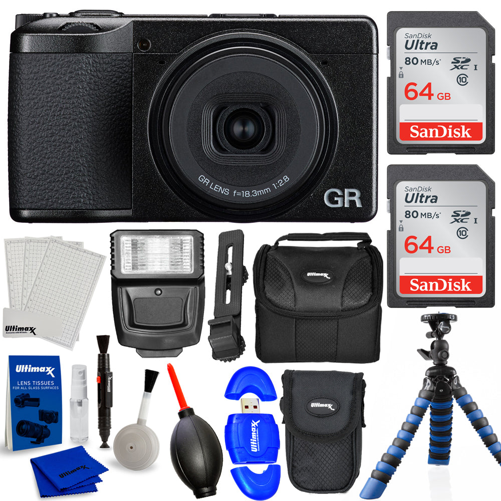 Ricoh GR IV Digital Camera 01553 - 10PC Accessory Bundle Ricoh