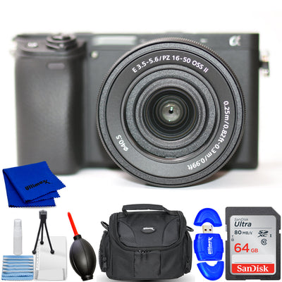 Sony a6400 Mirrorless Camera with 16-50mm f/3.5-5.6 OSS II Lens - 7PC Bundle Sony
