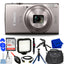 Canon IXUS 285 HS A Digital Camera (Silver) - 12PC Accessory Bundle