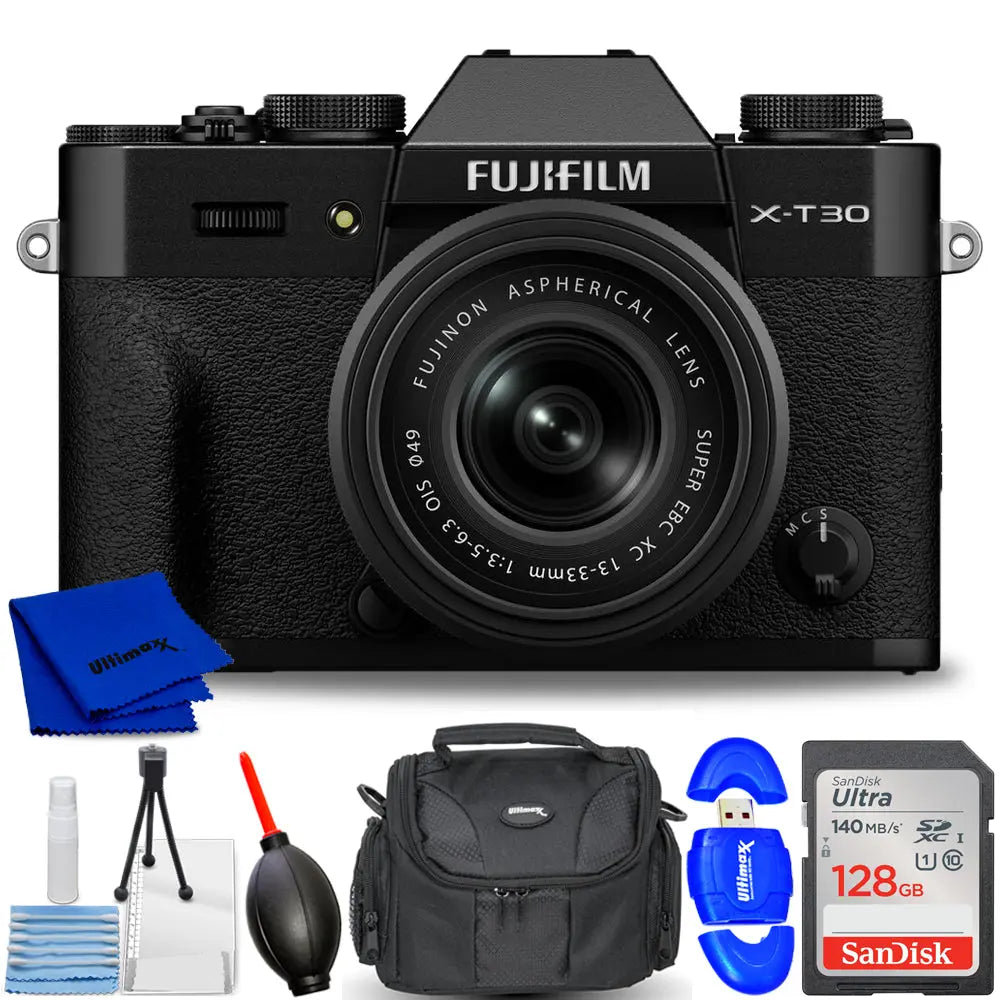 FUJIFILM X-T30 III Mirrorless Camera with 13-33mm f/3.5-6.3 Lens (Black) Kit