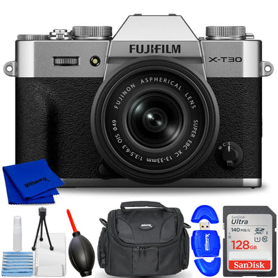 FUJIFILM X-T30 III Mirrorless Camera with 13-33mm f/3.5-6.3 Lens (Silver) Kit