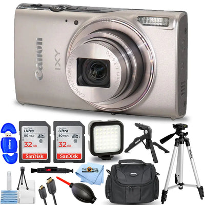 Canon Compact Digital Camera IXY 650 HS M (Silver) 7283C001 - 12PC Accessory Kit Canon