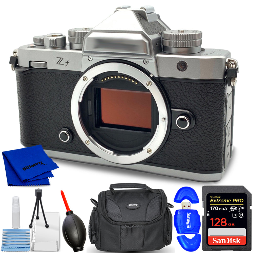 Nikon Zf Mirrorless Camera (Body) (Silver) 2012 - 7PC Accessory Bundle
