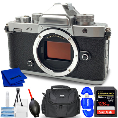 Nikon Zf Mirrorless Camera (Body) (Silver) 2012 - 7PC Accessory Bundle