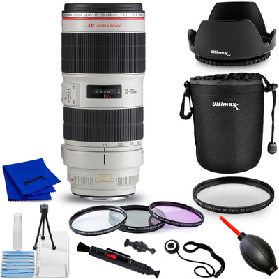 Canon EF 70-200mm f/2.8L IS II USM Lens 2751B002 - 10PC Accessory Bundle
