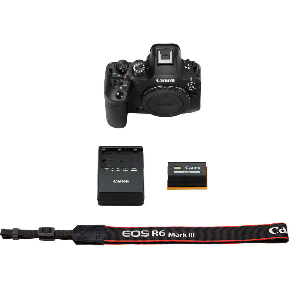 Canon EOS R6 Mark III Mirrorless Camera 7084C002 - 10PC Accessory Bundle