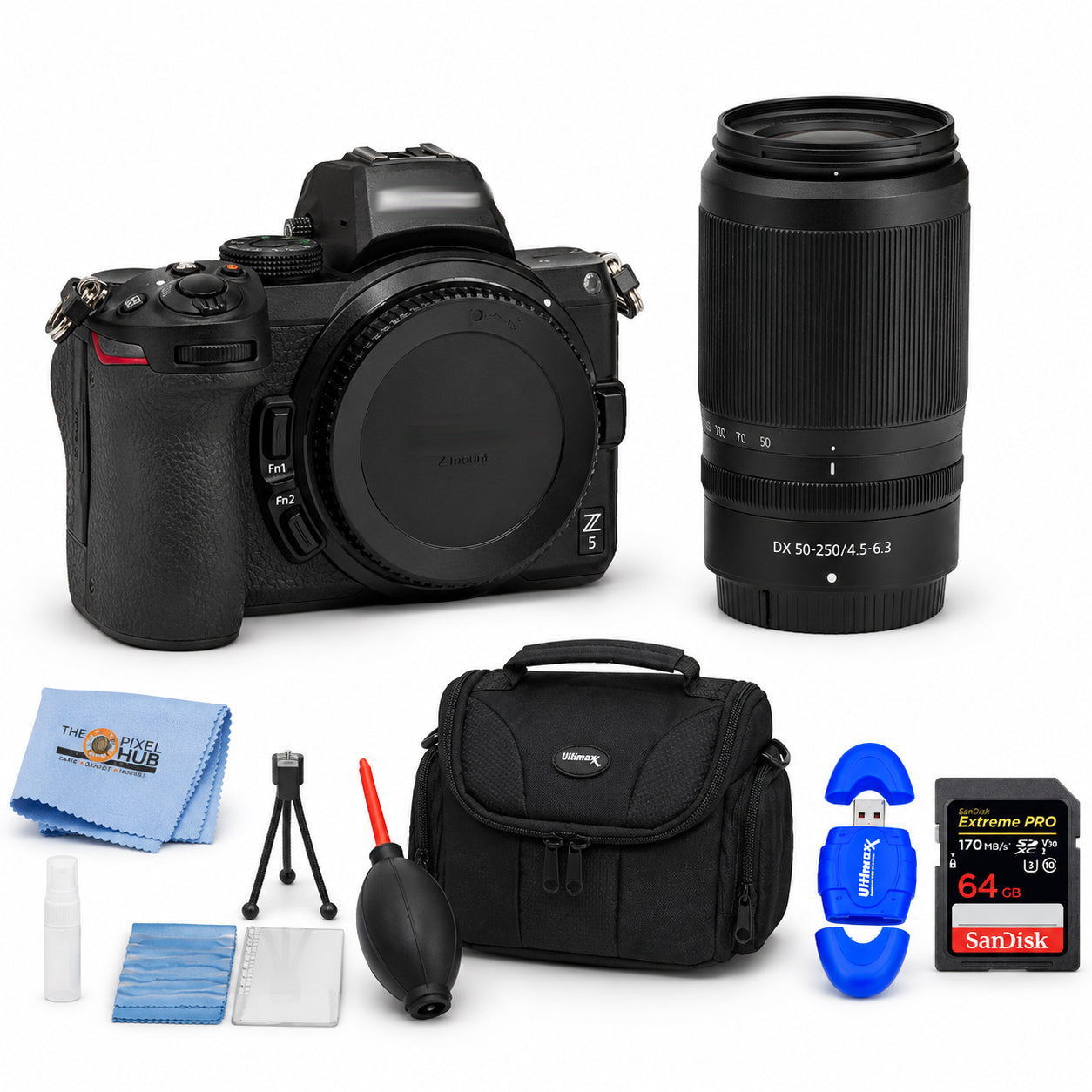 Nikon Z 5 Mirrorless Digital Camera and NIKKOR Z DX 50-250mm VR Lens Bundle